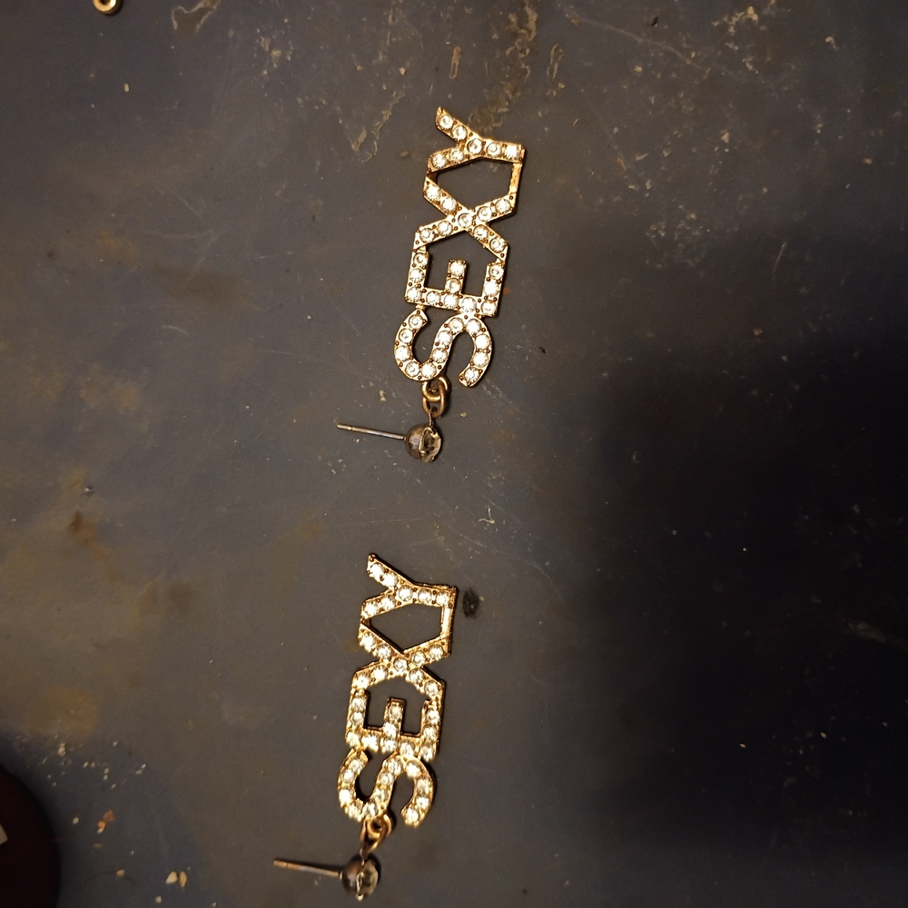 Dazzling Gold and Silver Crystal Earrings